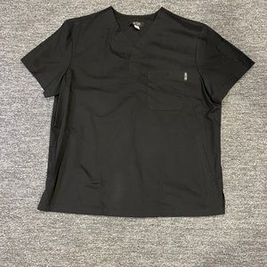 Koi Scrub Top Black Size XL